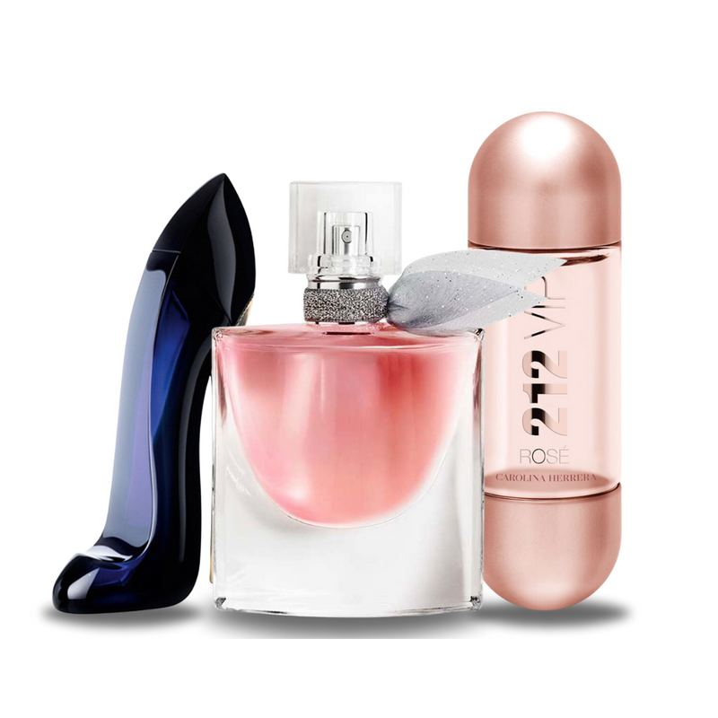 Set di 3 profumi | GOOD GIRL, Lancôme LA VIE EST BELLE, 212 VIP ROSÉ 100 ml